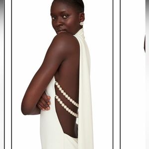 KARA MAXI SCARF DRESS - IVORY